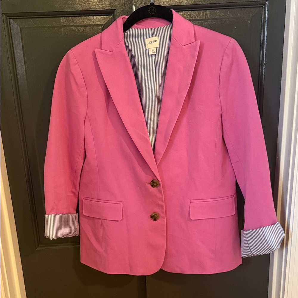 J. Crew Vibrant Pink Blazer